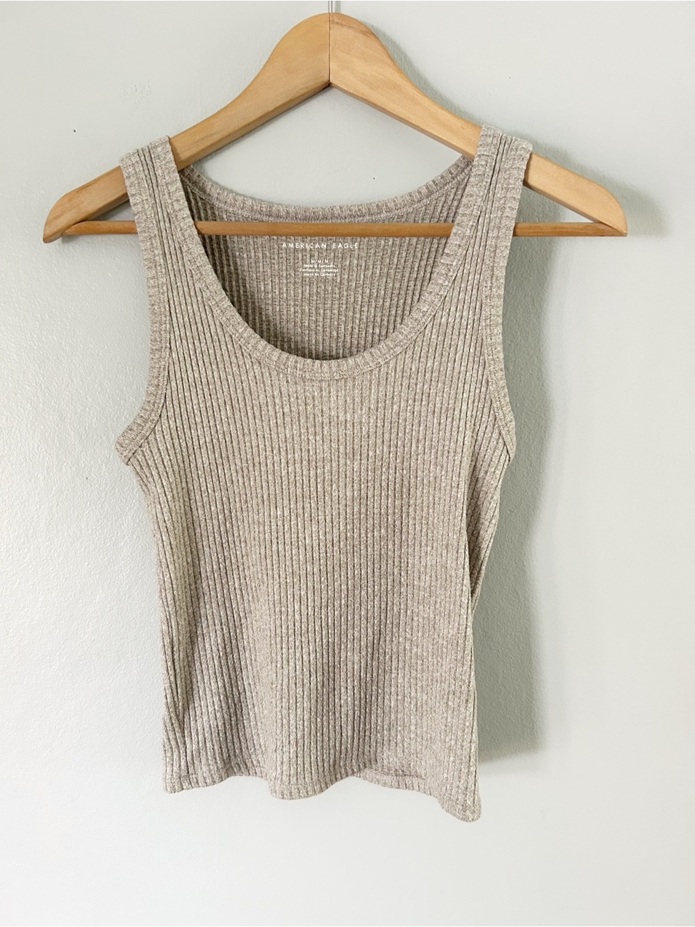 American Eagle Ribbed knit Scoop Neck Tank Top